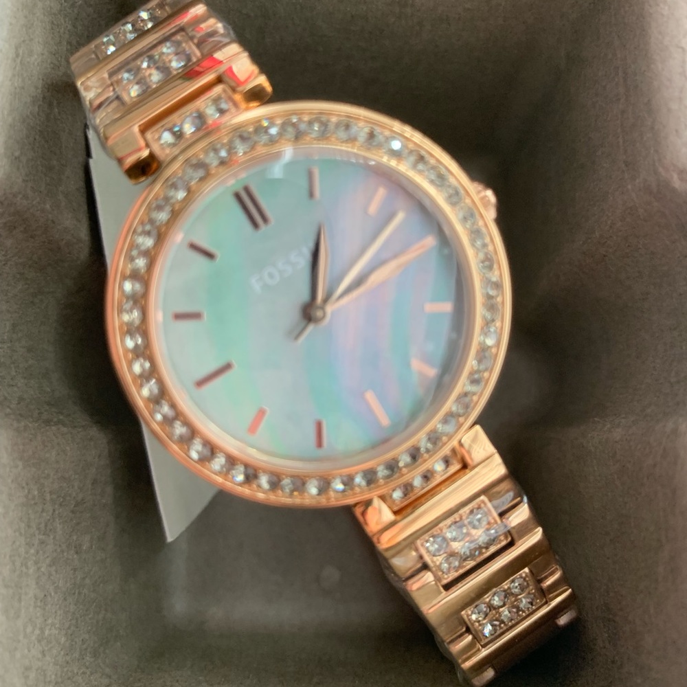 🔥NWT Fossil Rose Gold-Tone Stainless Steel Watch - Picture 2 of 4